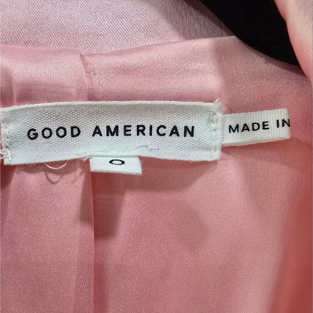 NWT Good American Pink Satin Blazer – Size 0 - Picture 2 of 14